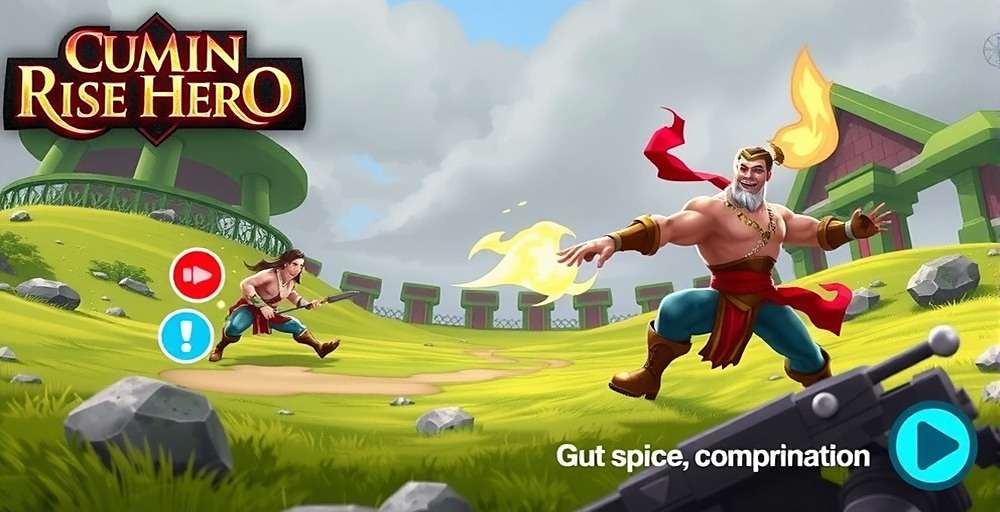 Cumin Rise Hero Spice Power Battle Cumin Rise Hero battle scene showing player using spice combination attack